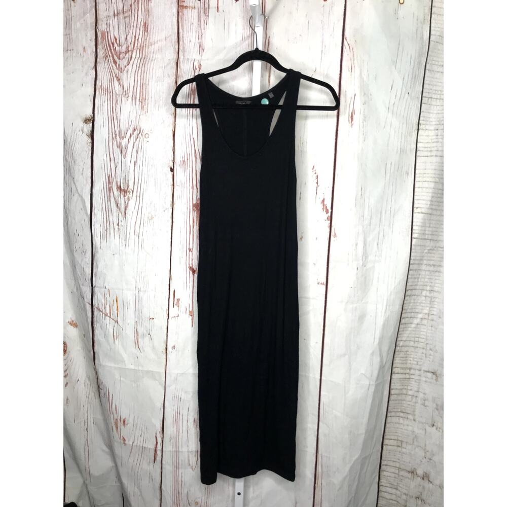 ATM black jersey sleeveless scoop neck tunic dress
